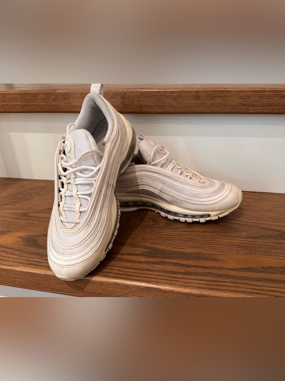 Nike Air Max 97 Low-Top Sneakers in Cream White